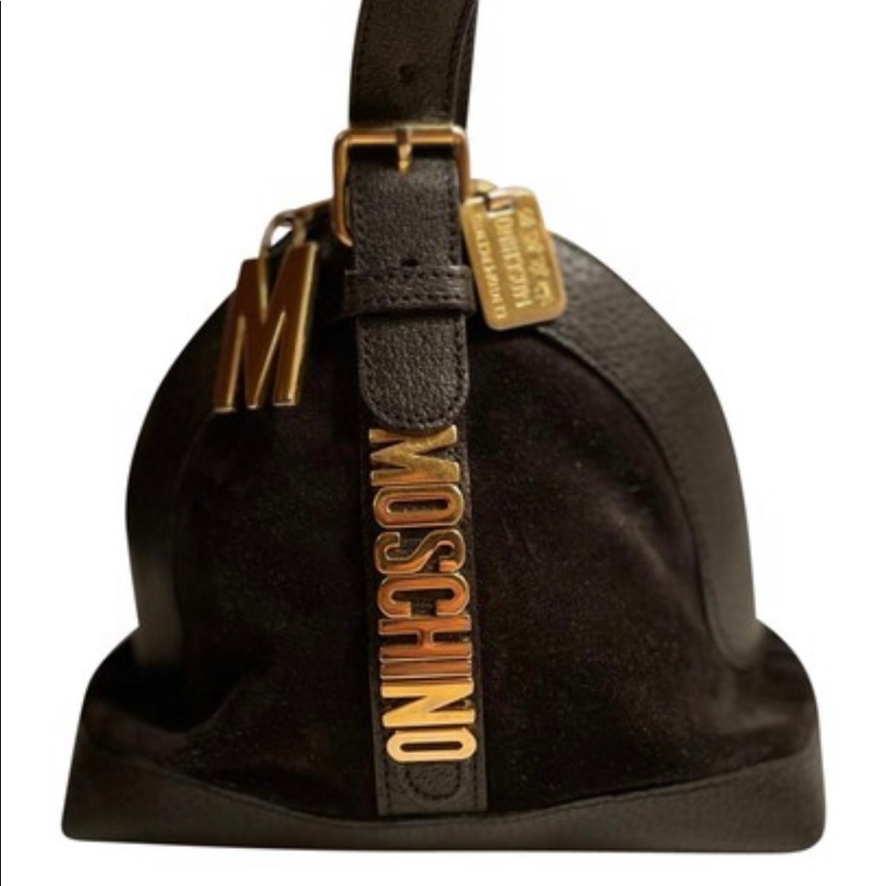 Vintage Moschino Red Wall Mini Dome Bag